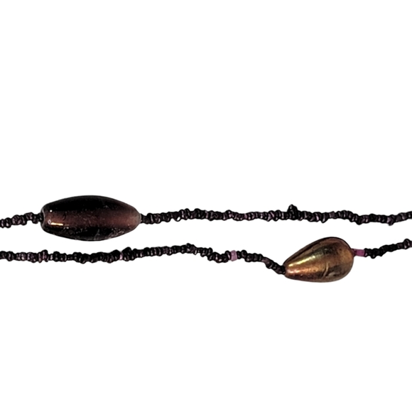 Set of 2 Vintage Jewelry Glass Beaded Necklaces Fashion Accessories - Picture 8 of 15